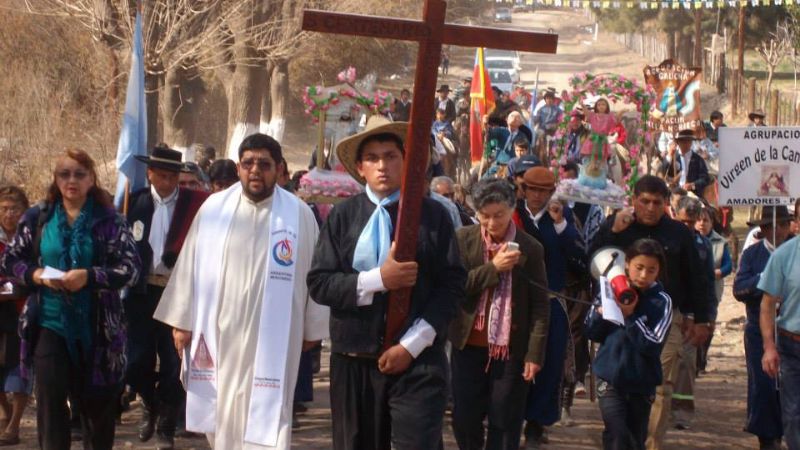 Pobladores de La Bajada vivieron el cierre de las fiestas patronales