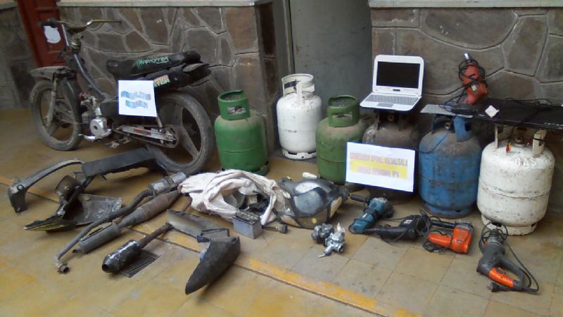 Recuperan elementos robados en Andalgalá