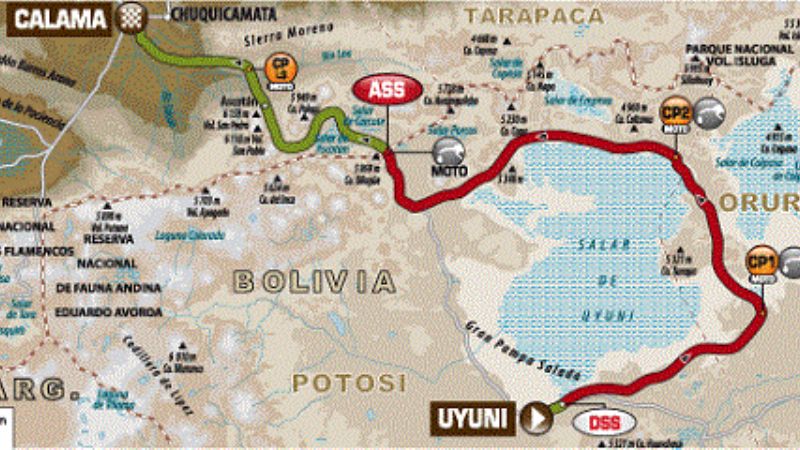 Las motos ya están en marcha hacia Calama, Chile