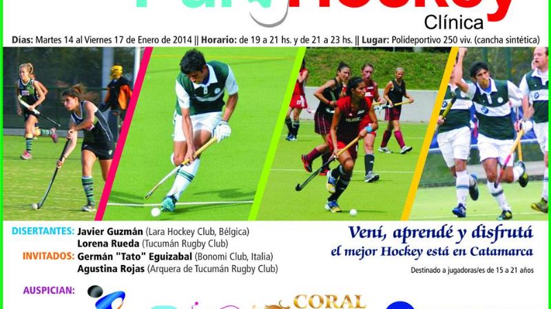 Mañana larga la clínica de Hockey gratuita en el Estadio “Carlos Ávalos”