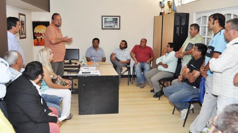 Brumec con presidentes de clubes