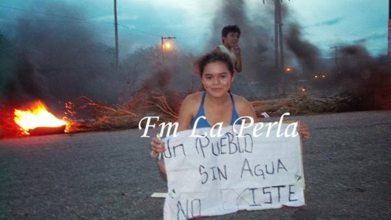 Piquete en Andalgalá por falta de agua