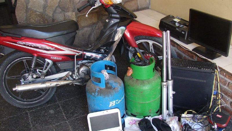 Recuperan gran cantidad de elementos robados