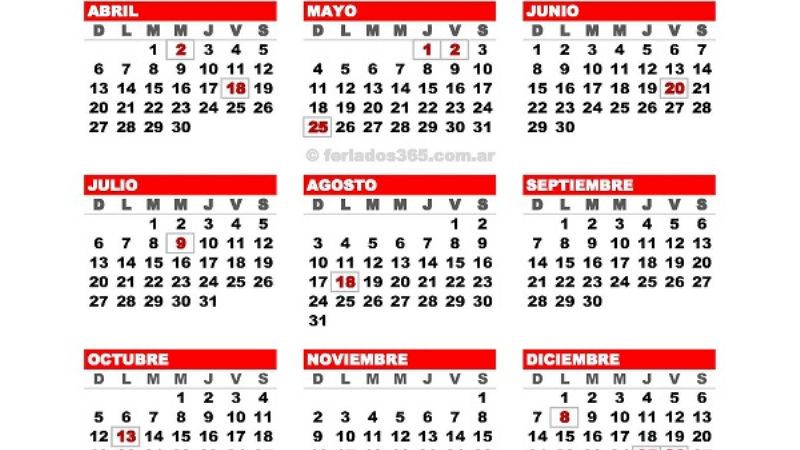 Primeros feriados “puente” en Carnaval, del 1 al 4 de marzo