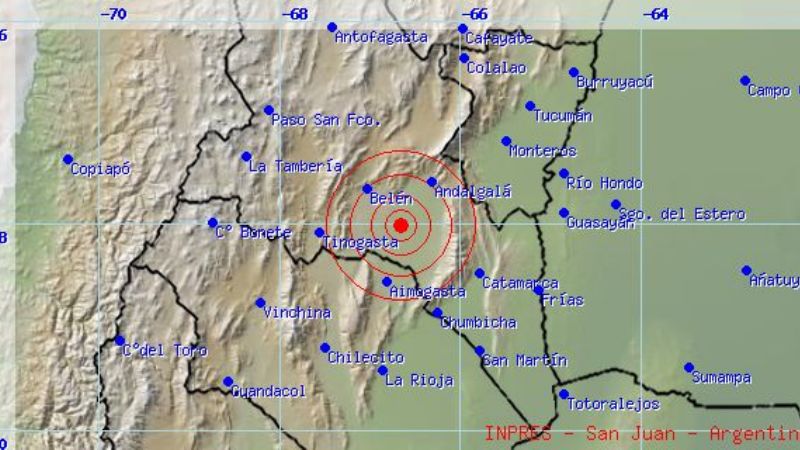 Fuerte temblor en la madrugada belicha