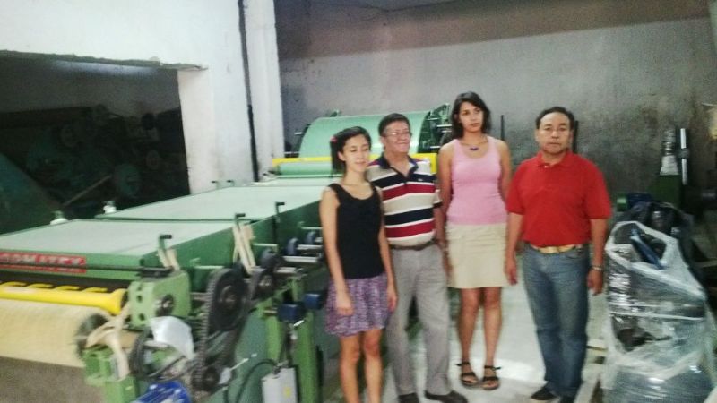 Ingenieros textiles del Inti visitaron hilados Santa María
