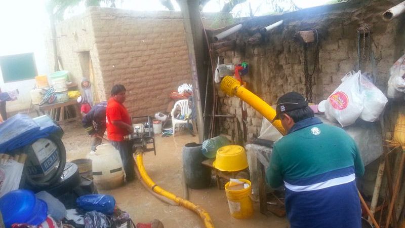 Viviendas sufrieron inundaciones en el Barrio Chacarita