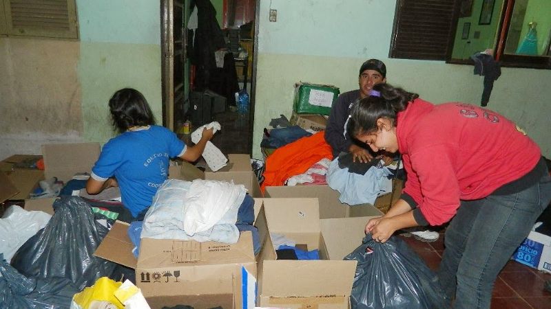 Se necesita prioritariamente agua y elementos de limpieza