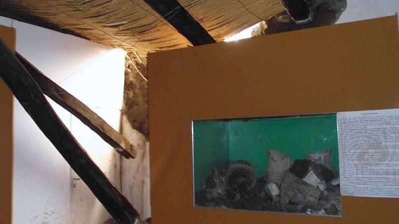 El techo del Museo Eric Boman sufrió graves daños por la lluvia