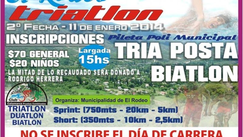 Segunda fecha del Triatlón-Biatlón “Municipalidad de El Rodeo”