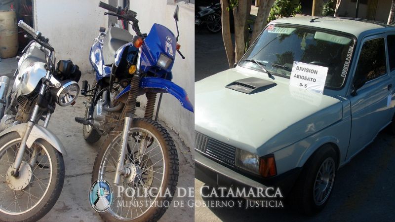 Cuatro jóvenes arrestados con cuchillas y varios elementos