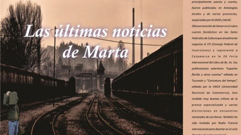 Presentan el libro “Las últimas noticias de Marta”