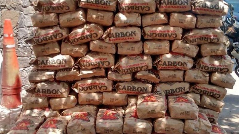 Secuestran 600 kilos de carbón