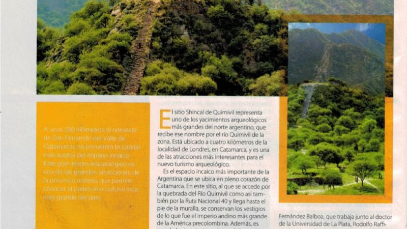 Catamarca Turística en Revista Cilsa