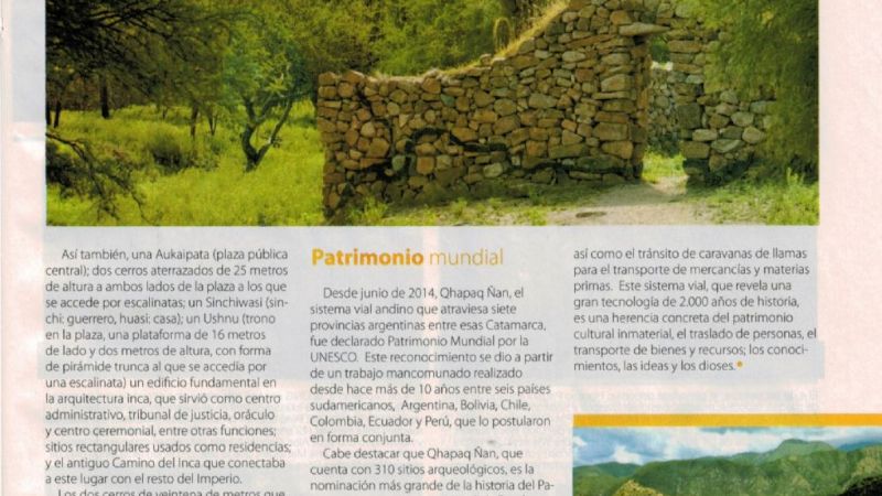 Catamarca Turística en Revista Cilsa