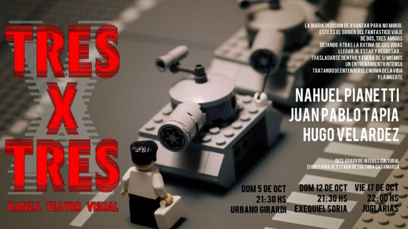 Tres x Tres, una propuesta escénica que fusiona danza, teatro y visual