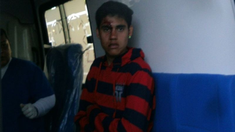 Terror y sangre en un colectivo a la salida de La Casona