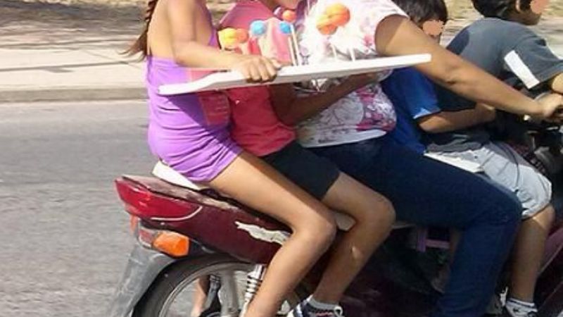 Imprudencia total de una madre