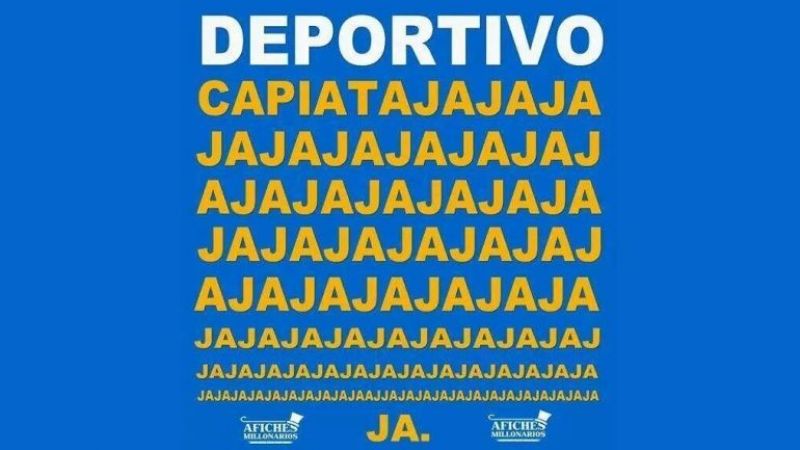 Aparecieron los afiches de la “catástrofe xeneize”