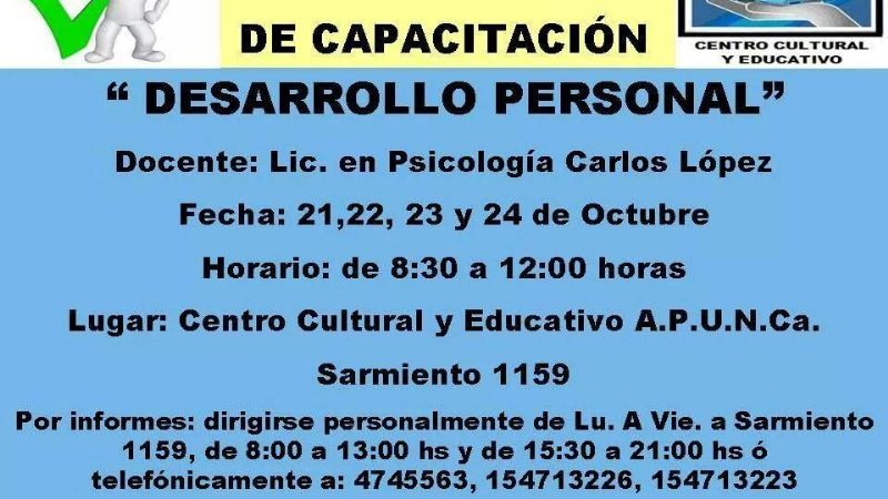 Curso de capacitación en APUNCa