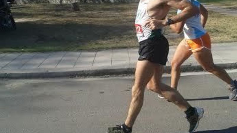 Marcelo Zerdán y Verónica Leiva en los 10 km. de la Maternidad