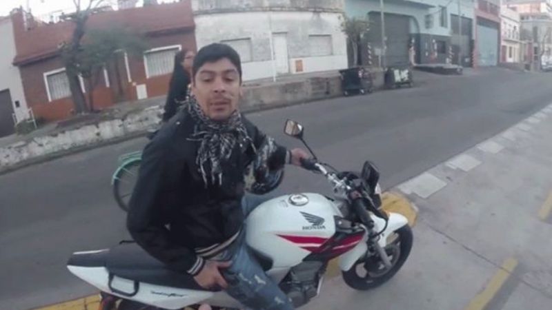 Otra vez detuvieron al motochoro Gastón Aguirre