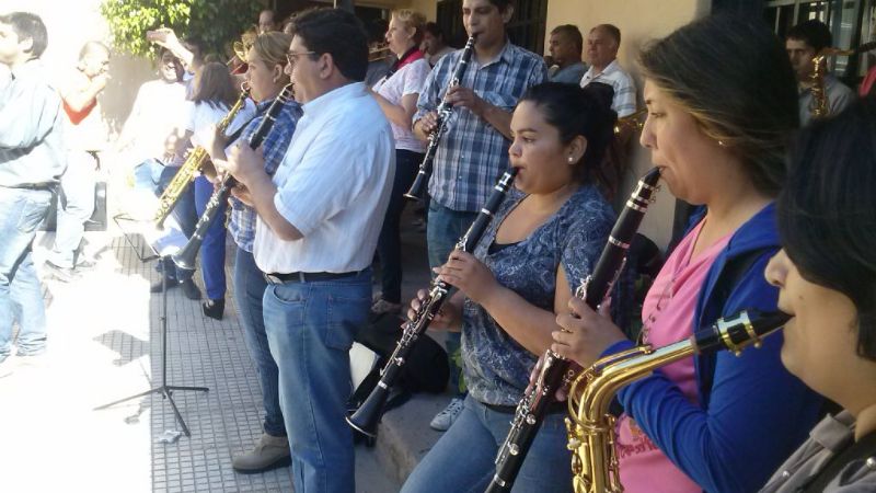 Protesta con música