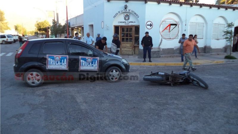 Accidente en el centro de Fiambalá