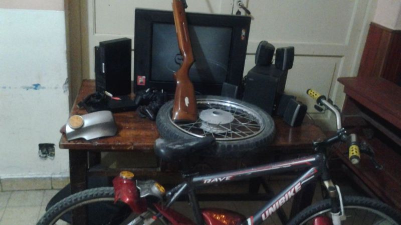Recuperan varios elementos robados en distintos allanamientos
