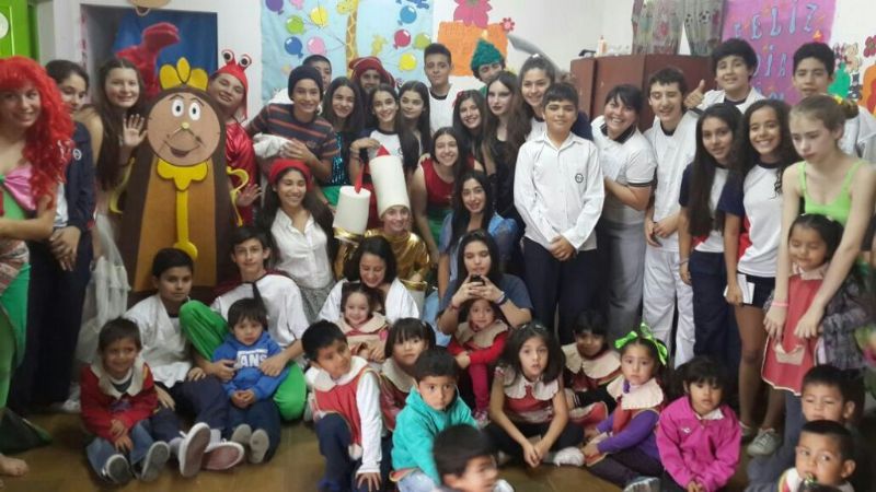 Chicos de "La Viñita" y el "Pía" compartieron jornada interinstitucional