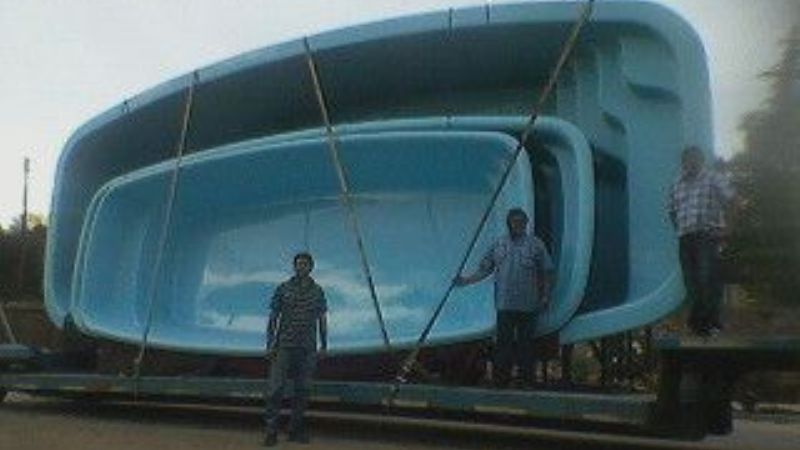 Tres piletas para el camping de Guayamba