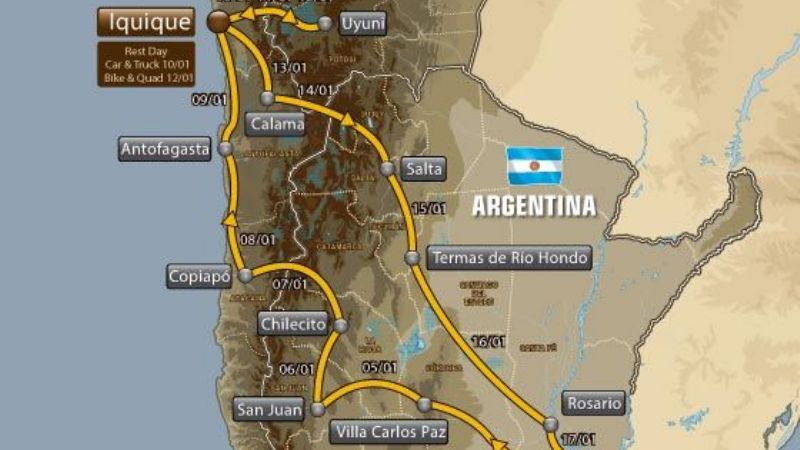 El Rally Dakar 2015 pasará a Chile por el Paso de San Francisco