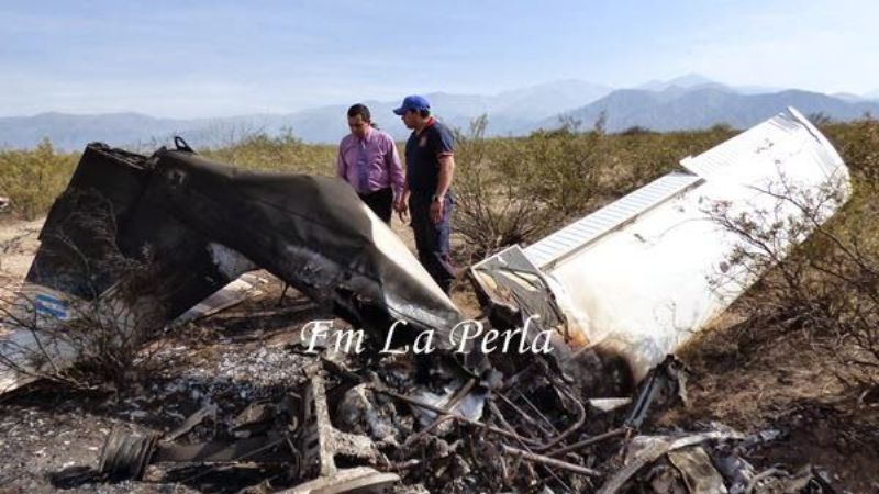 Encontraron la avioneta totalmente incendiada en Andalgalá