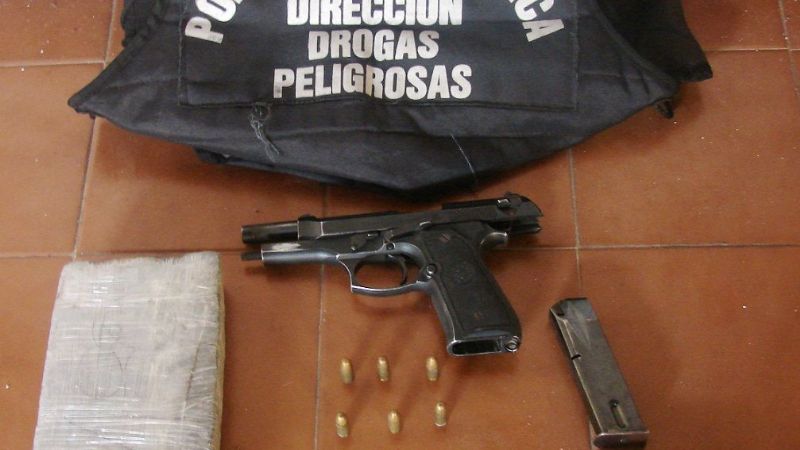 Secuestran 1 kilo de marihuana y 200 gramos de cocaína