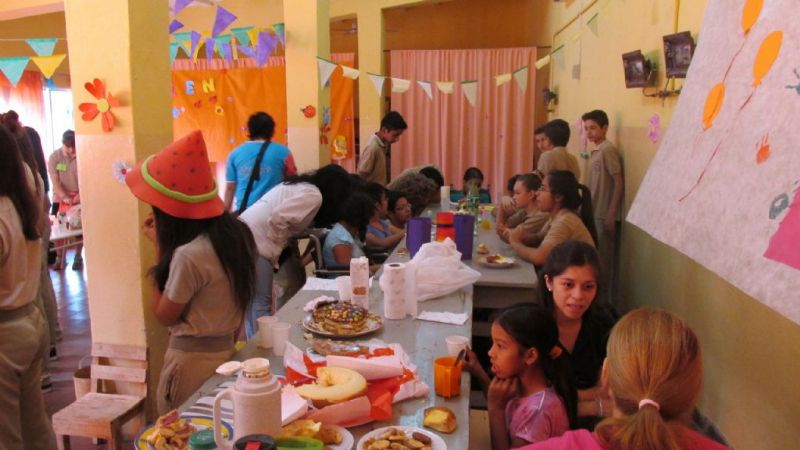 Alumnos de la Quintana visitaron la escuelita del Lisiado