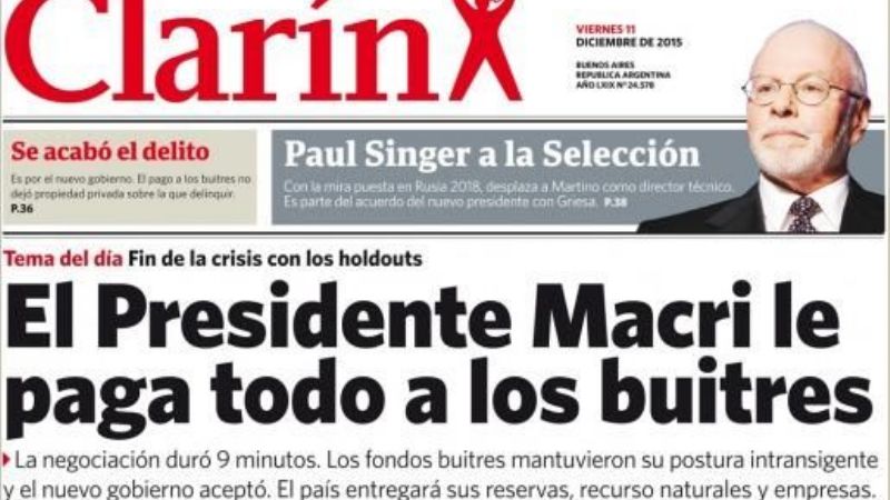 La Cámpora hizo un Clarín paródico de 2015