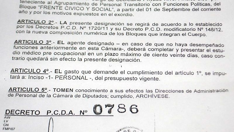 Relacionan recientes designaciones con parientes de la diputada Colombo