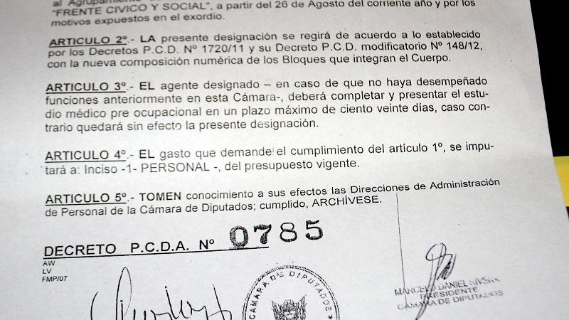 Relacionan recientes designaciones con parientes de la diputada Colombo