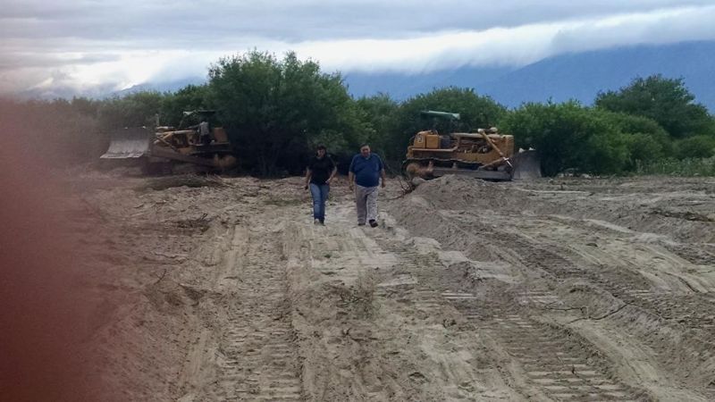Limpieza y encauce del río Santa Cruz