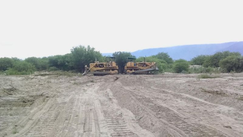 Limpieza y encauce del río Santa Cruz