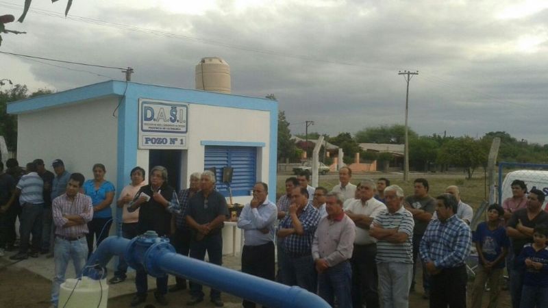 Inauguraron mejoras en pozo de agua de Chumbicha