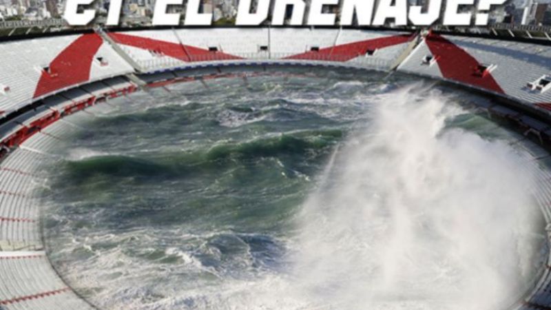 Aunque empataron, igual hubo afiches por el Superclásico