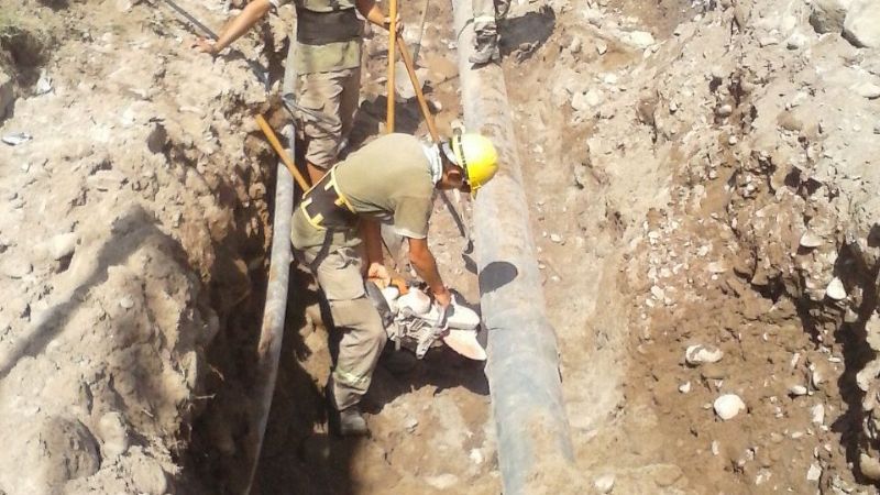 Mejoran cañerías en Bº San Jorge