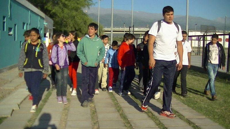 Alumnos de Mutquín en el Centro de Integración