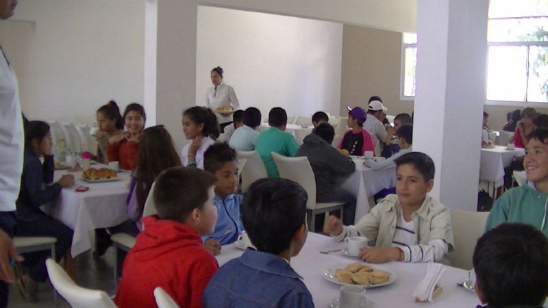 Alumnos de Mutquín en el Centro de Integración