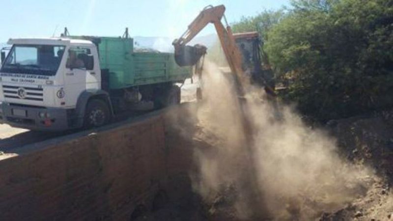 Descacharrado en barrios de Santa María