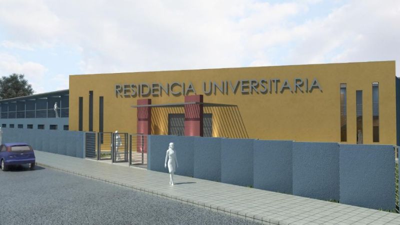 La construcción de la Residencia Universitaria avanza a paso firme