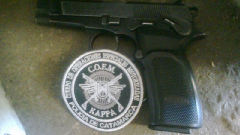 Atraparon a un joven con un arma de fuego