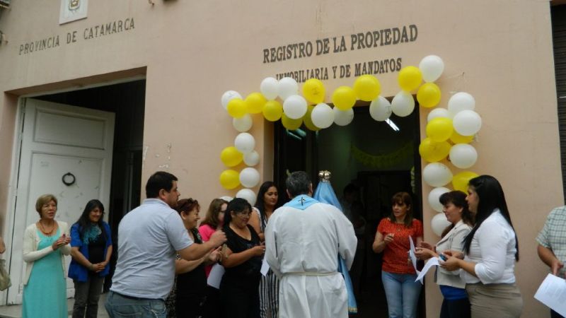 La Imagen de la Virgen fue recibida en el Registro de la Propiedad Inmobiliaria