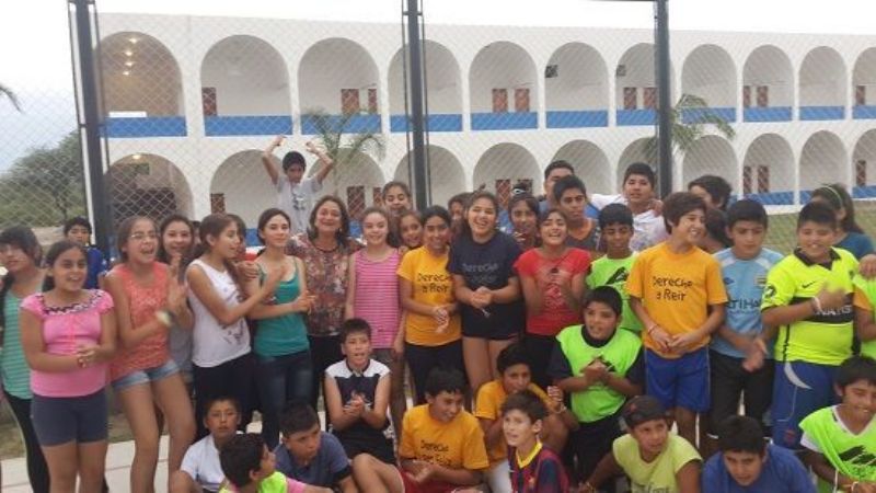 Corpacci visitó a los chicos que están de vacaciones en el CIIC